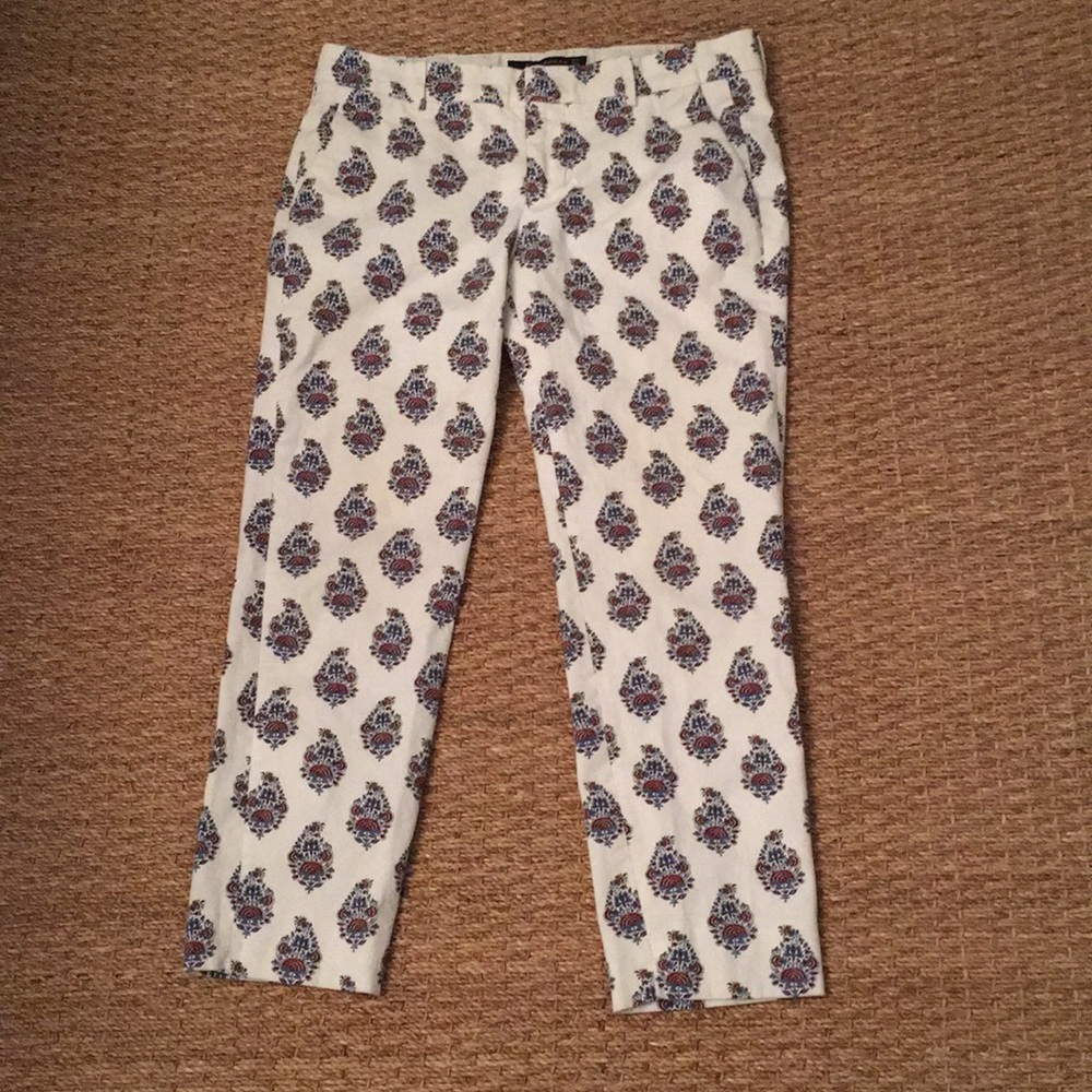 Zara paisley pants size medium with pockets